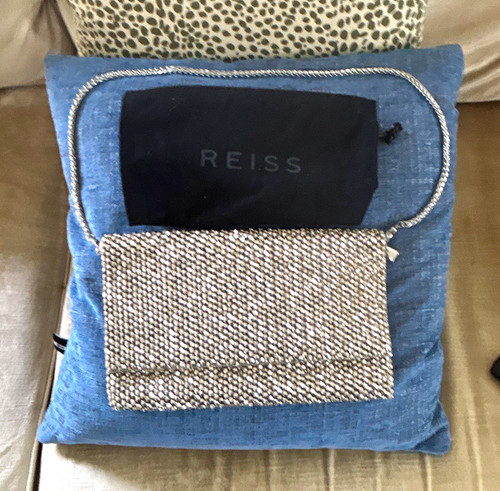 Reiss silver beaded - silver, crystal