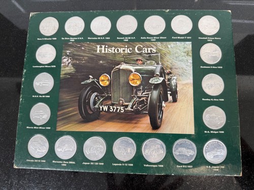Shell historic cars coins - historic,