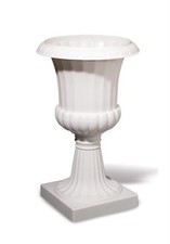 TWO(2) X 50CM WHITE PVC URN