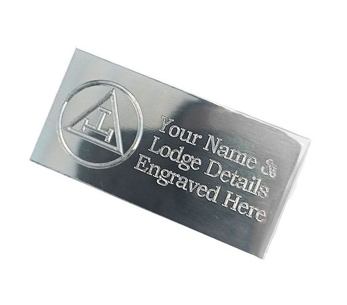 Engraved silver masonic - engraved,