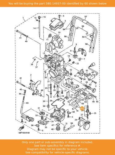 Yamaha clip 5be 14937 - clip,, oem