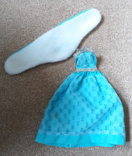 Faerie Glen Dolls Blue Evening Gown and Shawl Wrap