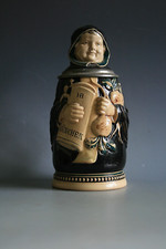 J. REINEMANI ANTIQUE CHARACTER GERMAN BEER STEIN - C.1890-1900