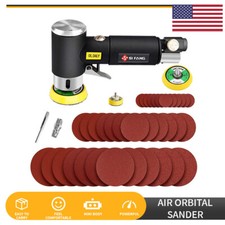 Mini Air Sander Polisher Kits Dual Action 1" 2" 3" Random Orbital for Auto Body