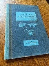 The Bench Saw Jointer and Shaper Thier Use and Application Band Jig 1934 Walker 