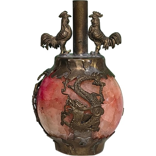 Chinese agate snuff bottle - agate,