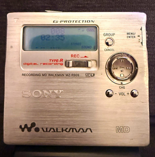 Sony r909 walkman - mz-r909, minidisc