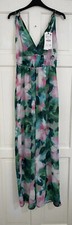 ZARA MULTICOLOUR LONG FLORAL PRINT WIDE-LEG JUMPSUIT WITH LINING SIZE S BNWT