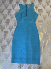 Herve Leger Bandage Dress Blue