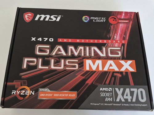 Boxed msi x470 - gaming, plus