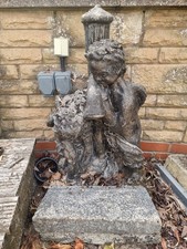 Stone Cherub Water Fountain