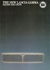 Lancia Gamma 2500 IE 1982-85 UK Market Foldout Sales Brochure Berlina Coupe