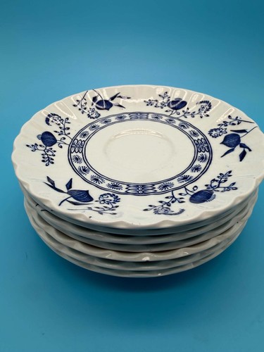Blue onion tea cup - onion,
