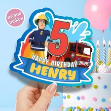 Fireman Sam cake topper -