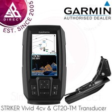 Garmin STRIKER Vivid 4cv 4.3" Marine GPS Fish Finder & GT20-TM Transducer│IPX7