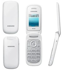 Samsung GT-E1190 Folding Clamshell 2G Basic Button Unlocked Mobile Phone - White