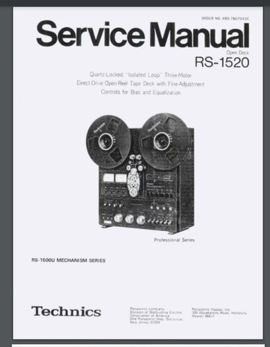 Technics reel 1520 - reel, to