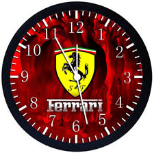 Super Car Ferrari Black Frame Wall Clock W442
