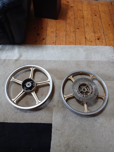 Kawasaki 125 gold wheel set - kawasaki,