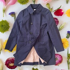 MACKINTOSH PHILOSOPHY Trench Coat Navy Water Repellent Cotton Women Size 40/S