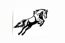 Jumping Horse Bumper Sticker Car Van Trailer Wall Vinyl Decal
