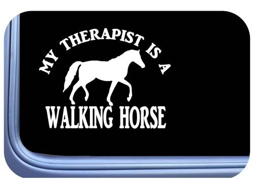 Walking horse sticker natural - sticker,