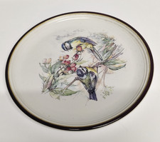 Purbeck Pottery 21cm Dinner Plate With Blue Tit Design
