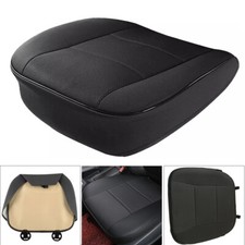 For VW Multivan/Transporter T5 T6 T7 Car Front Seat Covers PU Leather Pad Black