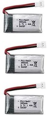 3-Pack 3.7V 380mAh LiPo