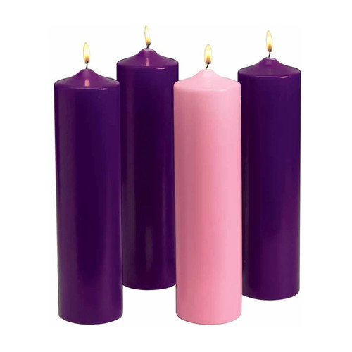 Advent pillar candles - pillar, x