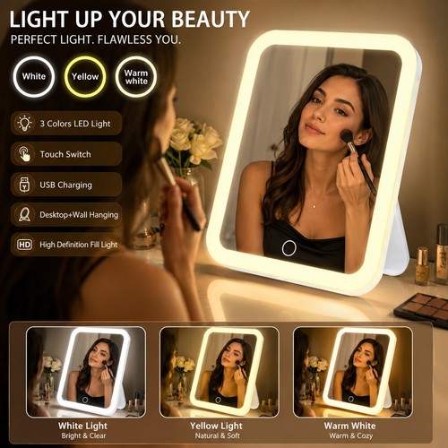 Led lighted touch make - touch, make-up