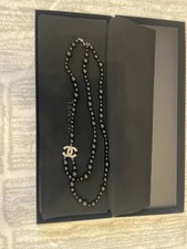 Genuine Chanel Black Pearl