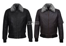Men's Army Bomber Jacket Fur
