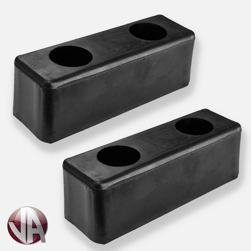 Rubber buffer x 2 - rubber, 6"