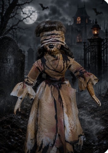 Blind folded spooky - folded, doll
