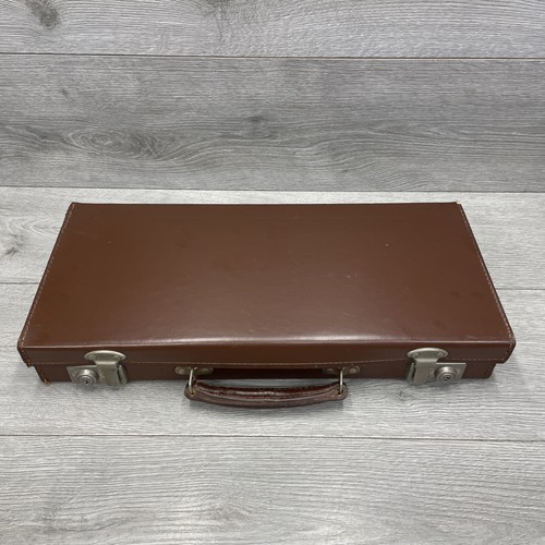 Vintage leather brown case - vintage,