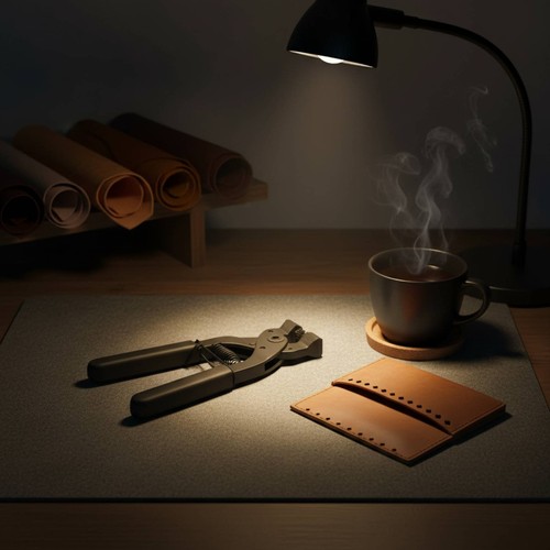 Leather pricking iron - leather,