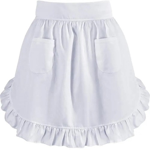 Women lace half waist apron - lace,