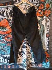 JNCO Pipes 44 Inch Waist 32 Length Corduroy Black NEW 23 inch Bottoms