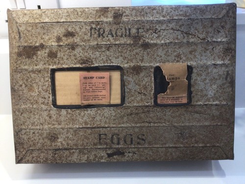 Vintage egg crate purchased - vintage, crate,
