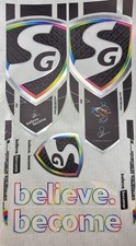 SG Cricket bat sticker 3d