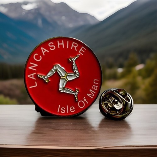 Isle man lapel pin - of,