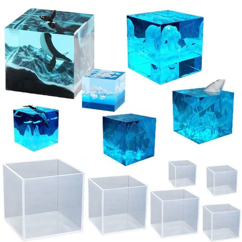 1xclear silicone cube molds - silicone,