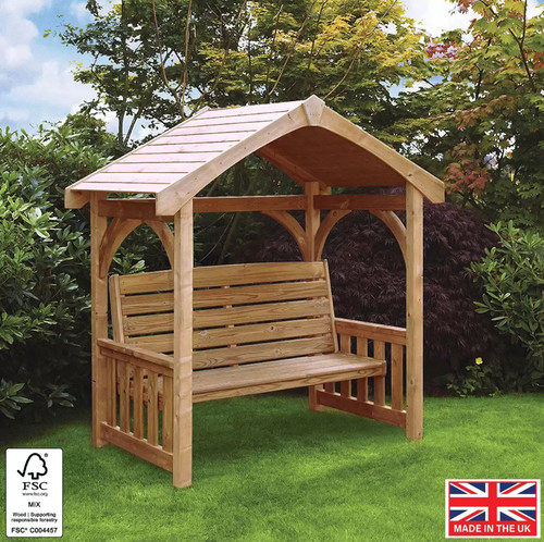 Garden arbour bench - arbour, seat
