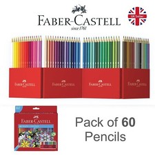 Faber-Castell Colouring Pencils - Pack of 60 - Assorted Colours rrp 21.95 OFFER