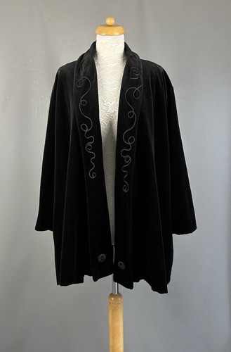 Oyster vintage black velvet - vintage,