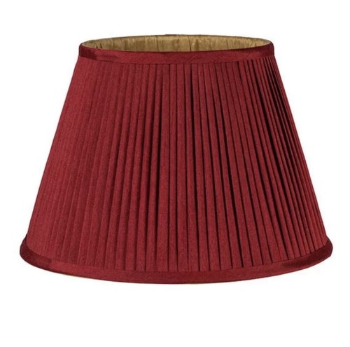 Burgundy and gold pleated - and,