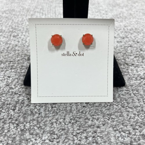 Stella dot orange - dot, stud