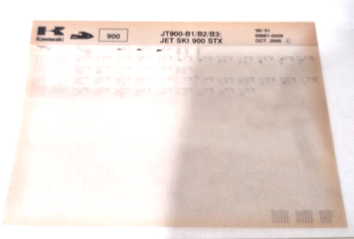 Kawasaki microfiche 99961 0456 - kawasaki, 99961-0456
