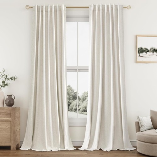 100 blackout linen curtains - linen,